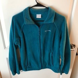 Worn Twice Teal Columbia Zip-up